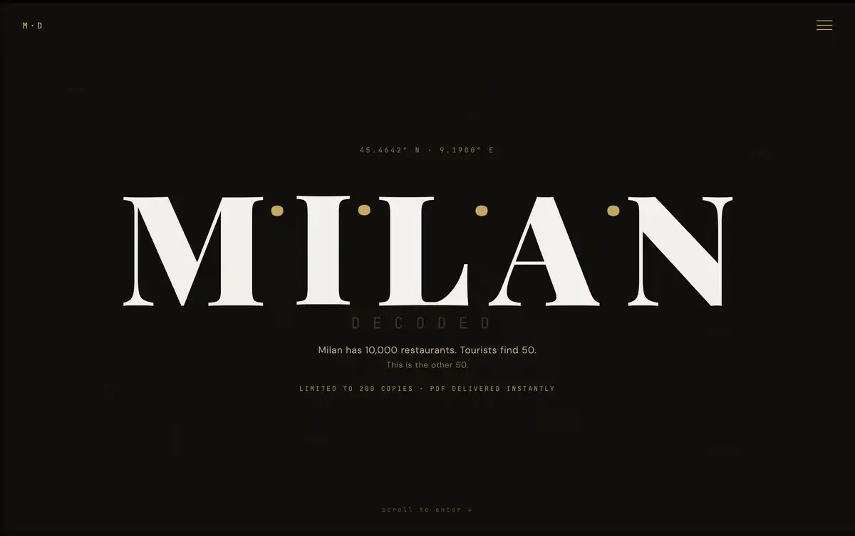 Milan Decoded site