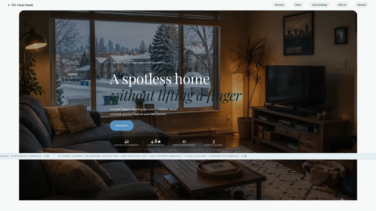YYC Clean Touch site